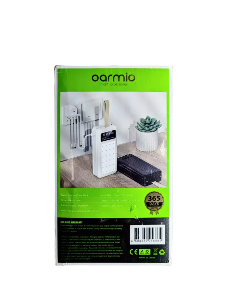 پاور بانک oarmio اوارمیو ظرفیت 37000