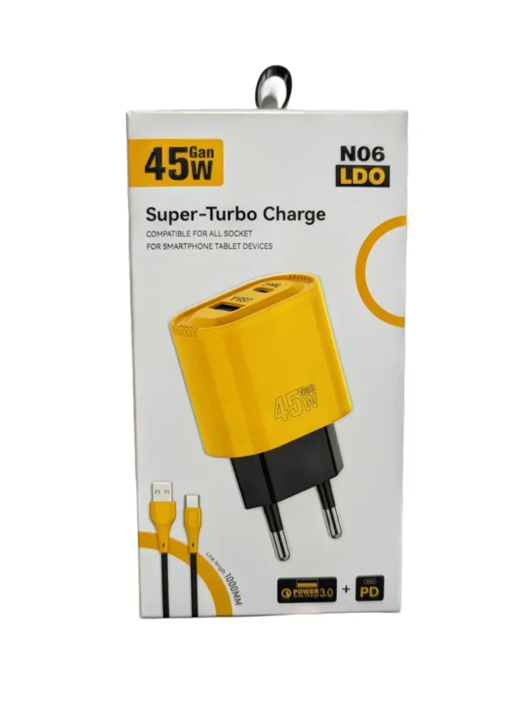 شارژر 45 وات سوپر فست شارژر مدل n06 LDO